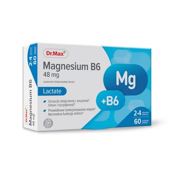 Magnesium B6 Lactate Dr.Max, suplement diety, 60 tabletek 