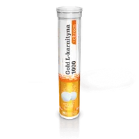 Olimp Gold L-Karnityna 1000 + Chrom, suplement diety, smak pomarańczowy, 20 tabletek musujących