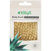 KillyS Szczotka do ciała z naturalnym włosiem z agawy, 1 szt.