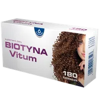 Oleofarm Biotyna Vitum, suplement diety, 180 tabletek