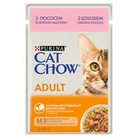 Purina Cat Chow Adult Mokra karma dla kotów z łososiem i zieloną fasolką w galaretce, 85 g