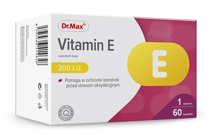 Vitamin E Dr.Max, suplement diety, 60 kapsułek