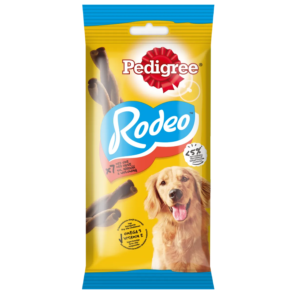 Pedigree Rodeo przysmak dentystyczny dla psów z wołowiną, 123g
