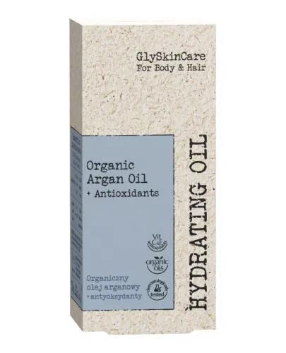 GlySkinCare For Hair Nawilżenie organiczny olej arganowy + antyoksydanty, 30 ml
