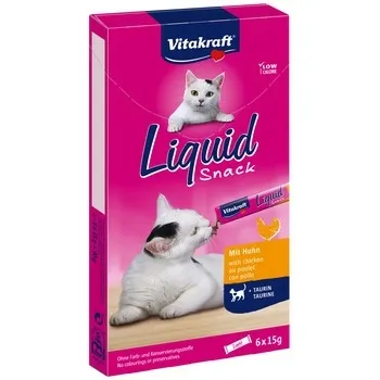 Przekąska dla kotów z kurczaka z tauryną Vitakraft Liquid Snack Płynna