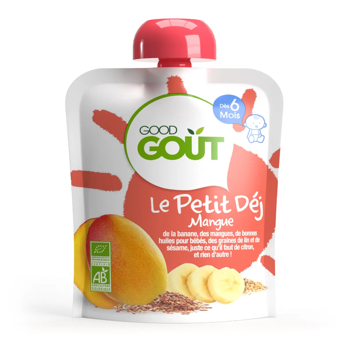 Good Gout BIO Śniadanie z mango przekąska, 70 g Data ważności 30.06.2024
