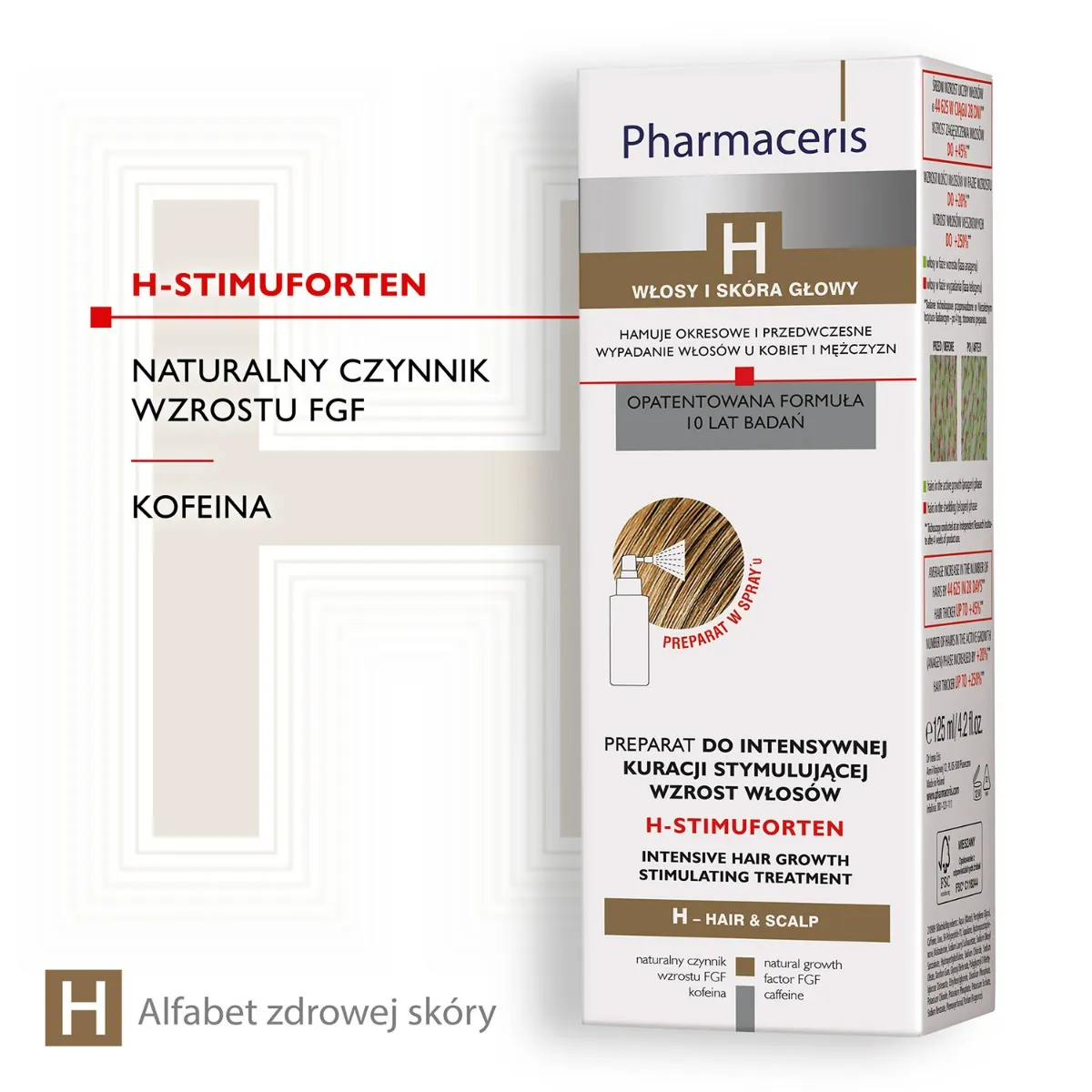 Pharmaceris H H-Stimuloforten preparat do intensywnej kuracji stymulacyjnej wzrost włosów 125 ml 