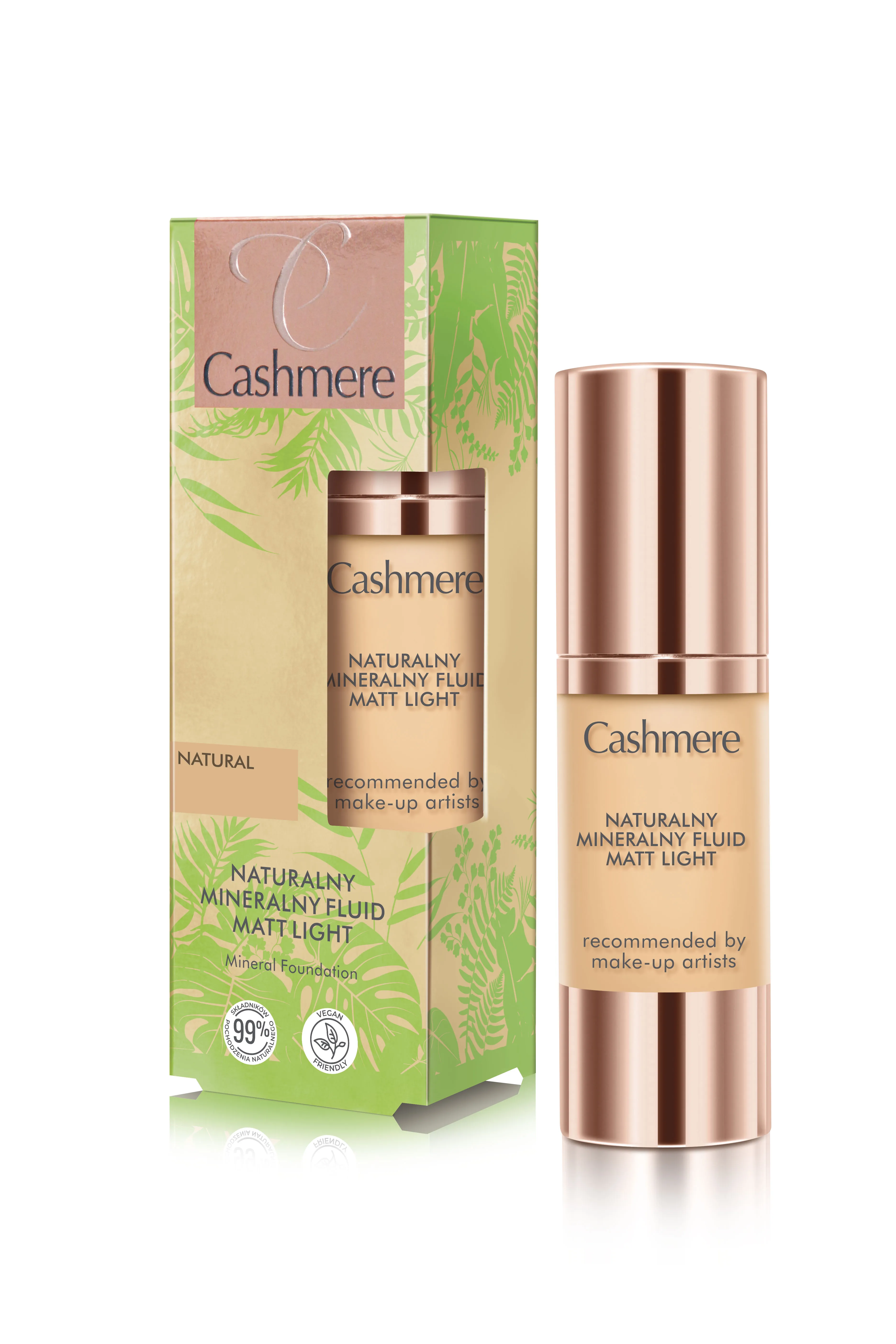Cashmere Mineral Foundation fluid naturalny mineralny Natural, 30 ml
