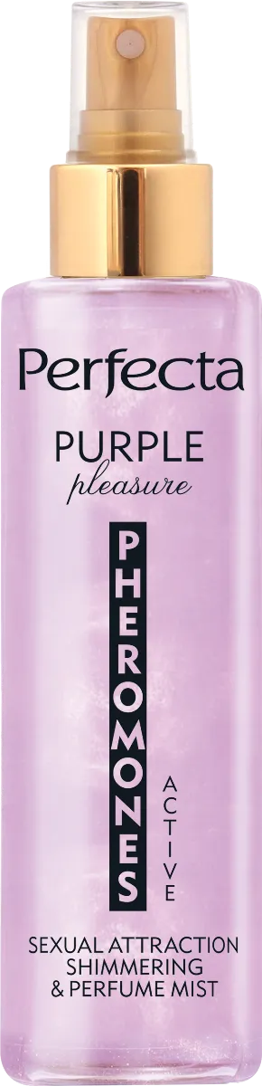 Perfecta Pheromones Active Purple Pleasure Mgiełka do ciała z brokatem, 200 ml