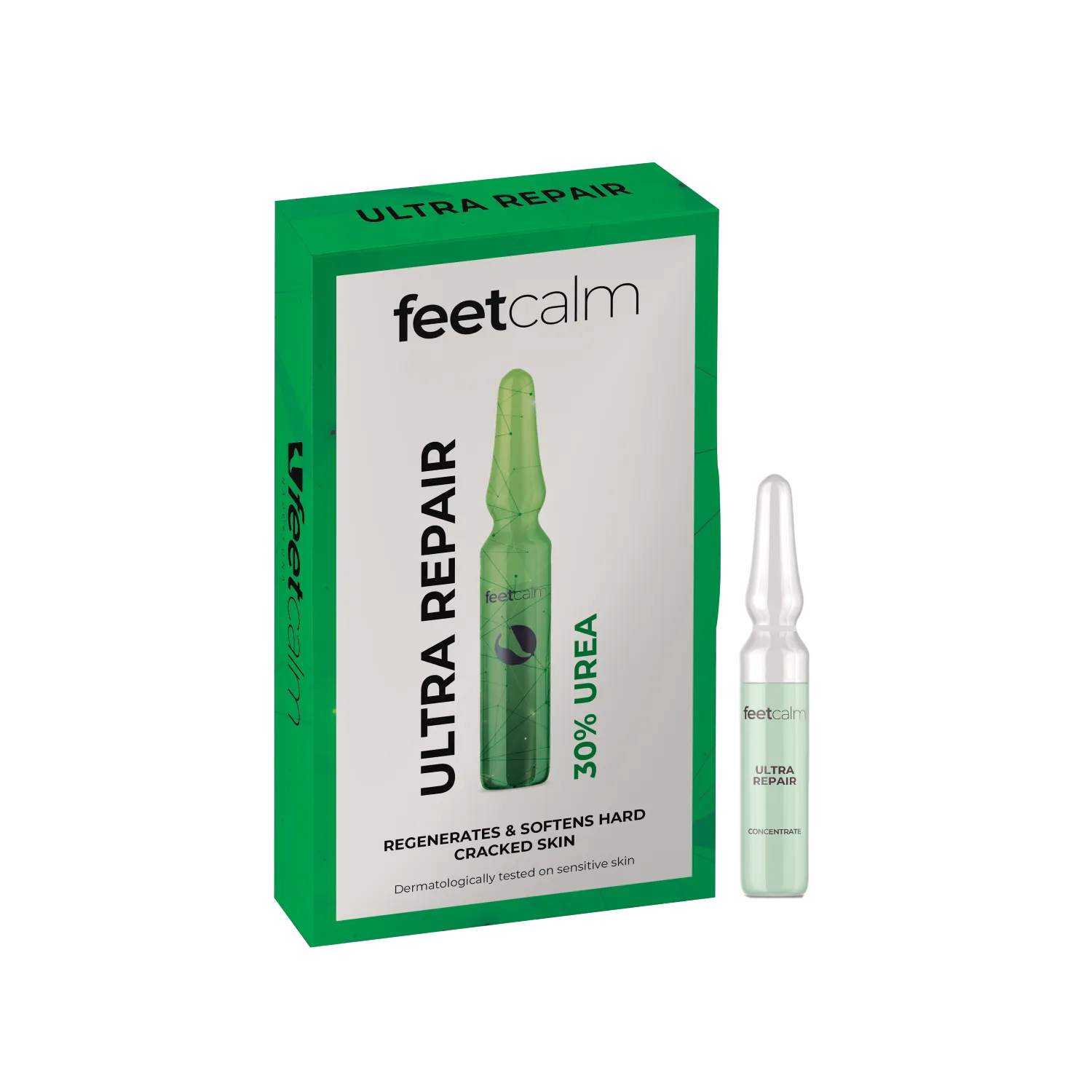 Feetcalm Ultra Repair Concentrate ultranaprawcze ampułki do stóp z mocznikiem, 7 x 2 ml