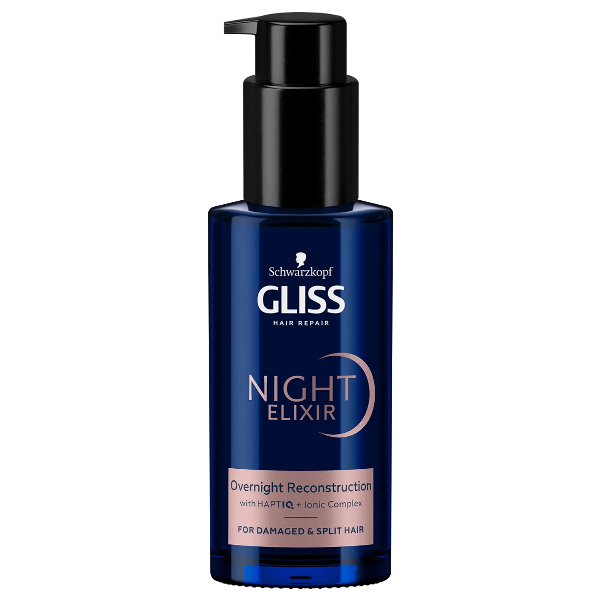 - Schwarzkopf Gliss Night Elixir Overnight Reconstruction regenerujący eliksir na noc do włosów zniszczonych i rozdwojonych końcówek 100ml
