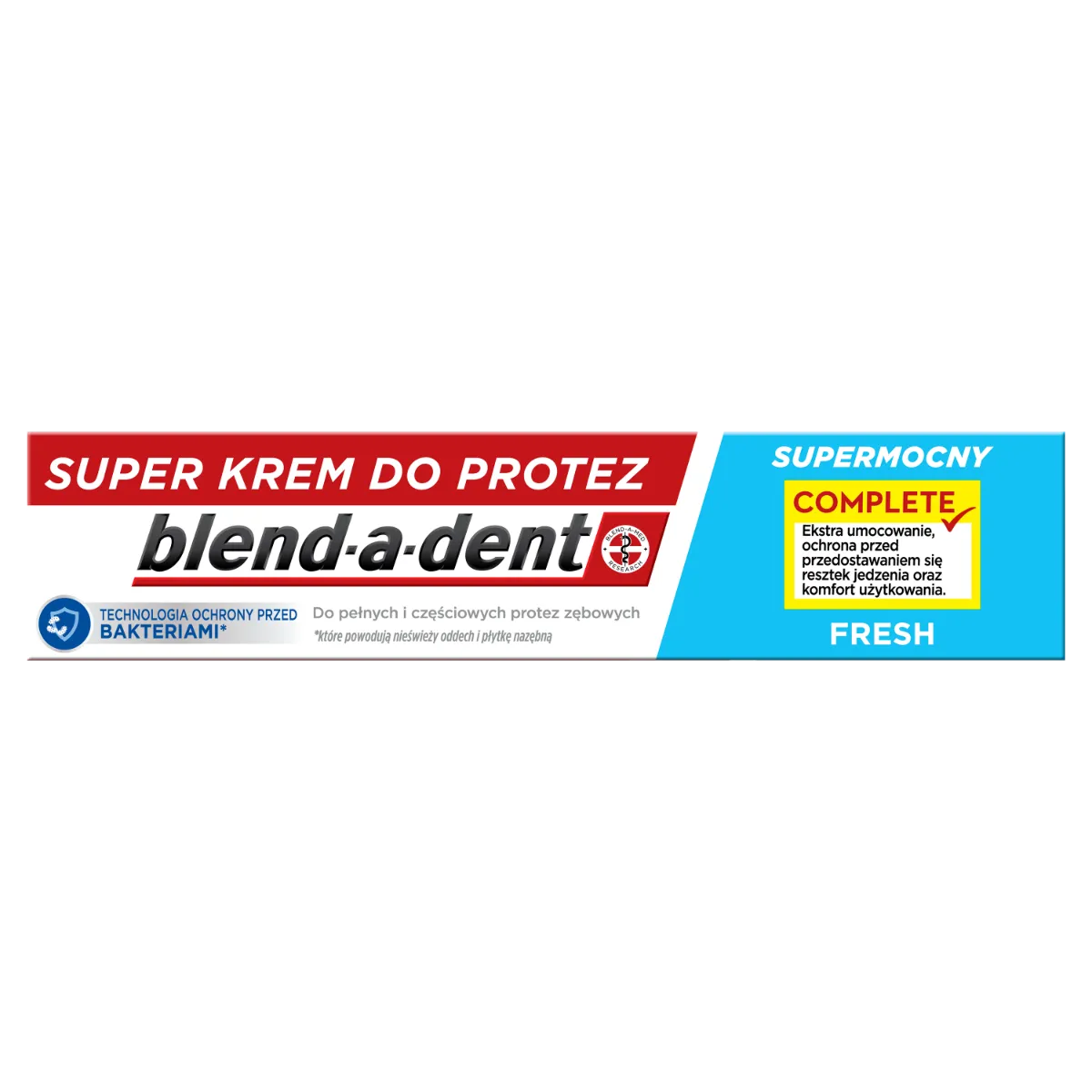 Blend-a-dent Extra Stark Complete klej do protez Fresh, 47 g