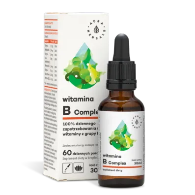Aura Herbals, Witamina B Complex, suplement diety, aerozol, 30ml