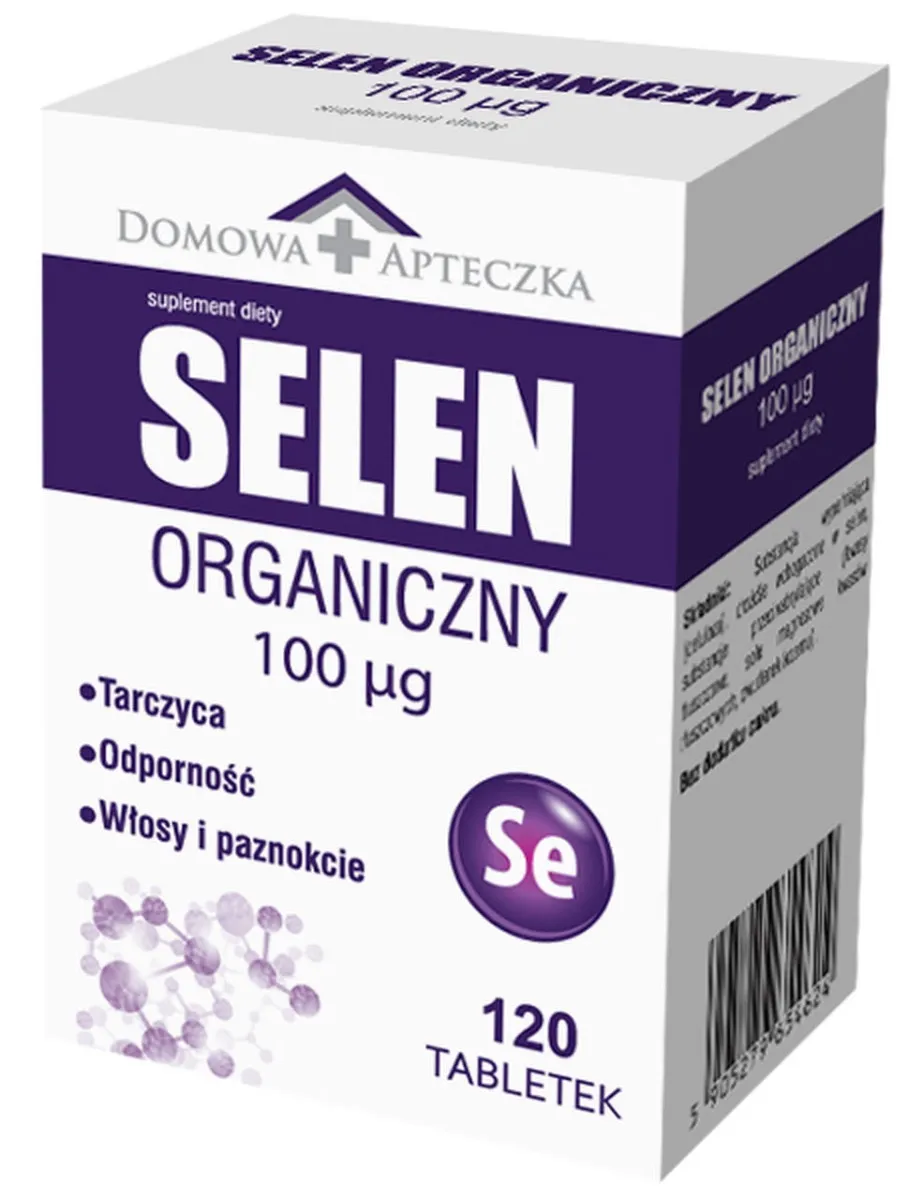 Domowa Apteczka Selen Organiczny, suplement diety, 120 tabletek