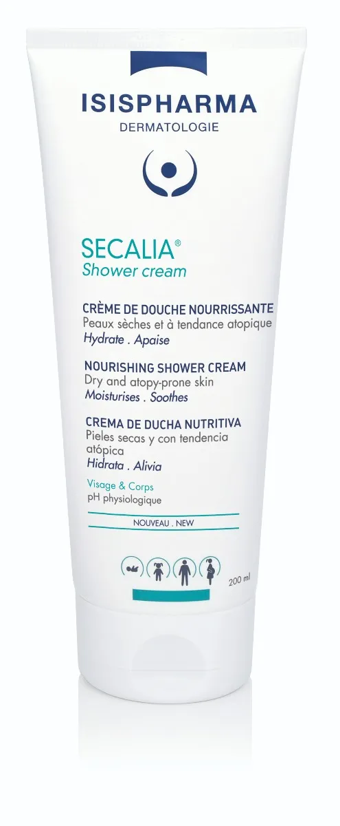 Isispharma Secalia Shower Cream odżywczy krem pod prysznic do twarzy i ciała, 200 ml