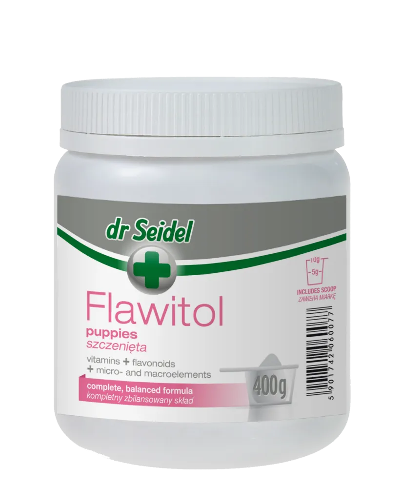 dr Seidel Flawitol Preparat witaminowy dla szczeniąt, 400 g