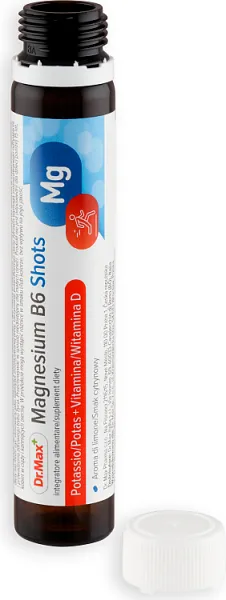 Magnesium B6 Shot Dr.Max, 12 fiolek x 25 ml 