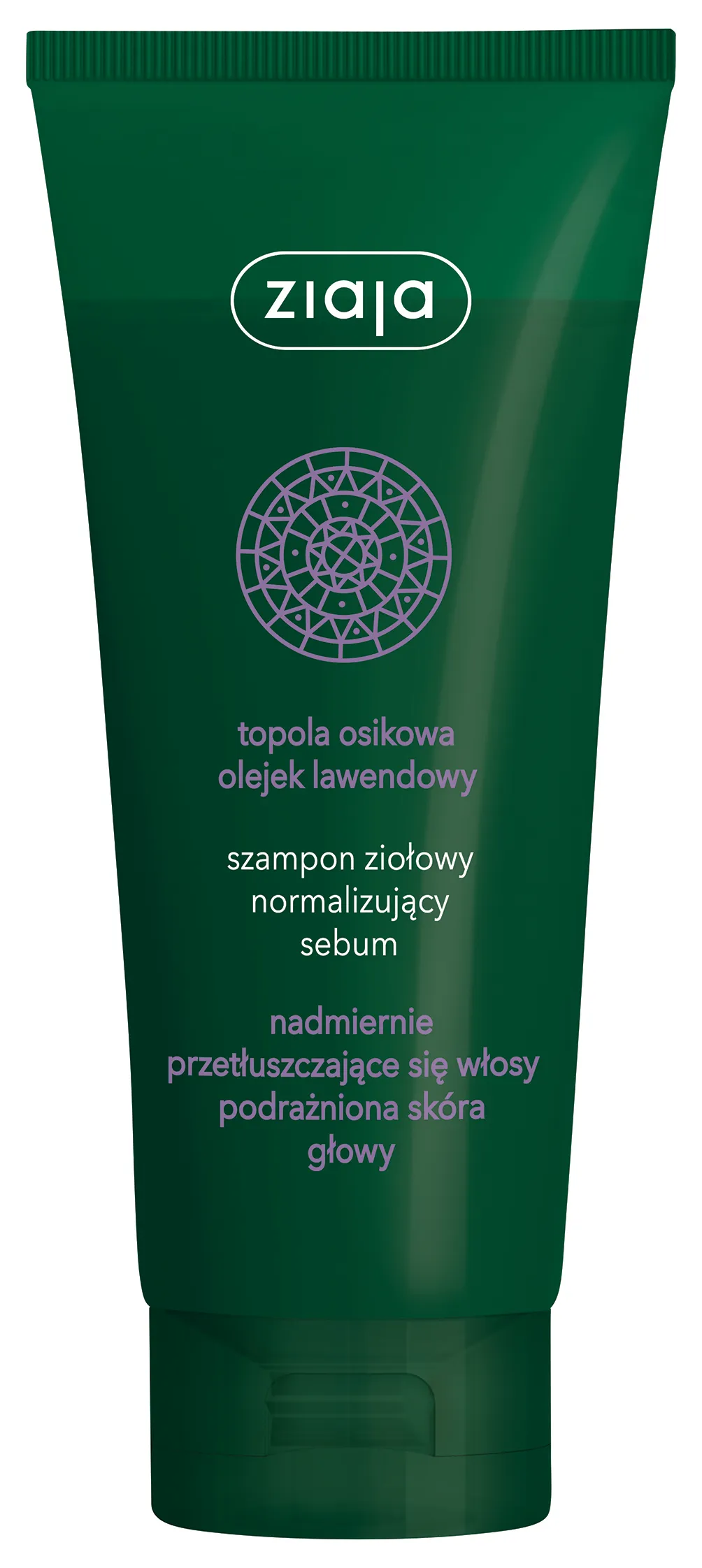 Ziaja, szampon ziołowy normalizujący sebum, topola i lawenda, 200 ml