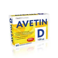 Avetin D 4000 j.m, suplement diety, 60 kapsułek