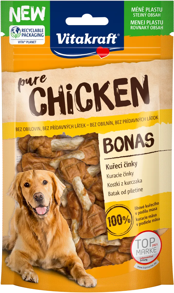 Vitakraft Pure Chicken Kostki z kurczaka dla psa, 80 g