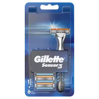 Gillette Sensor3 Starter maszynka do golenia + wkłady, 1 szt. + 6 ostrzy