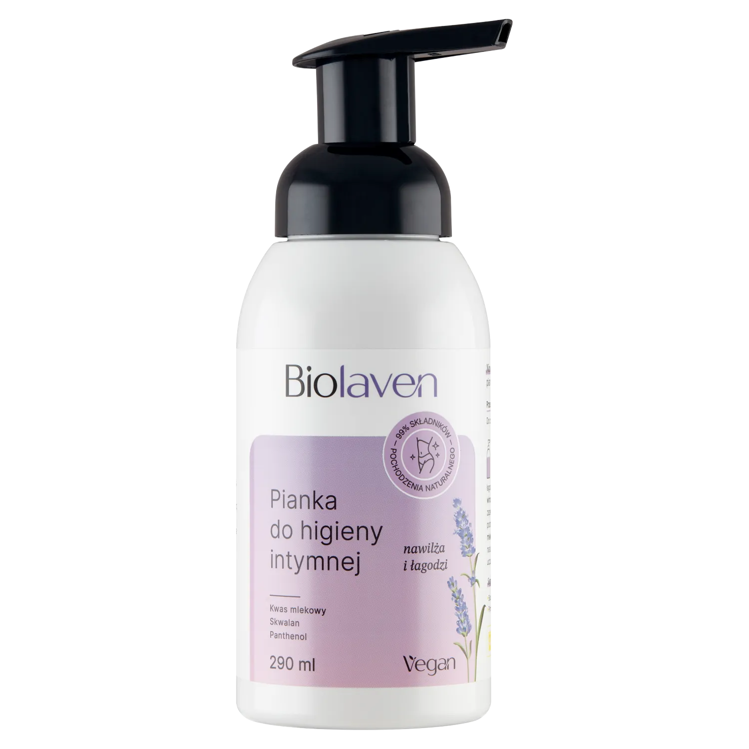Sylveco Biolaven Organic, pianka do higieny intymnej, 290 ml
