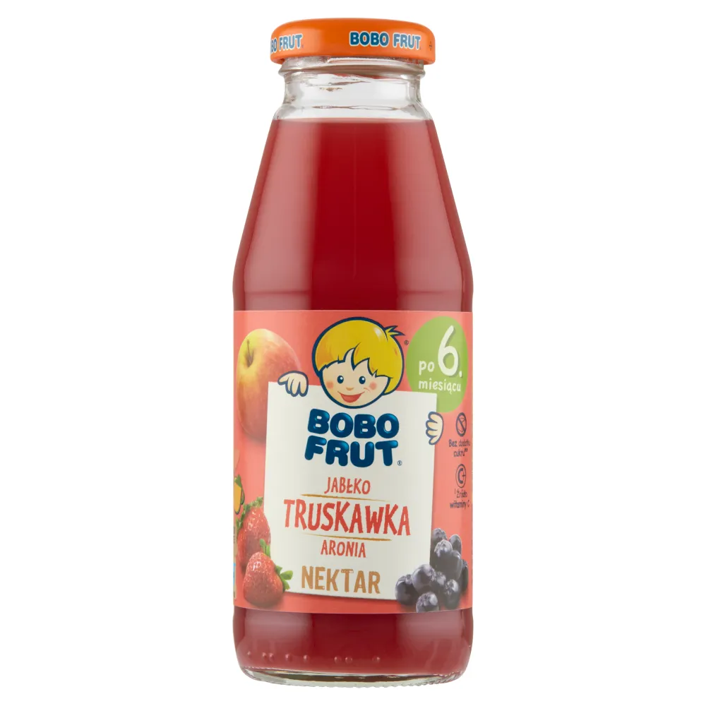 Bobo Frut nektar jabłkowo-truskawkowy z aronią, 300 ml