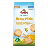 Holle Bio Mini sucharki z miodem i masłem, 100 g