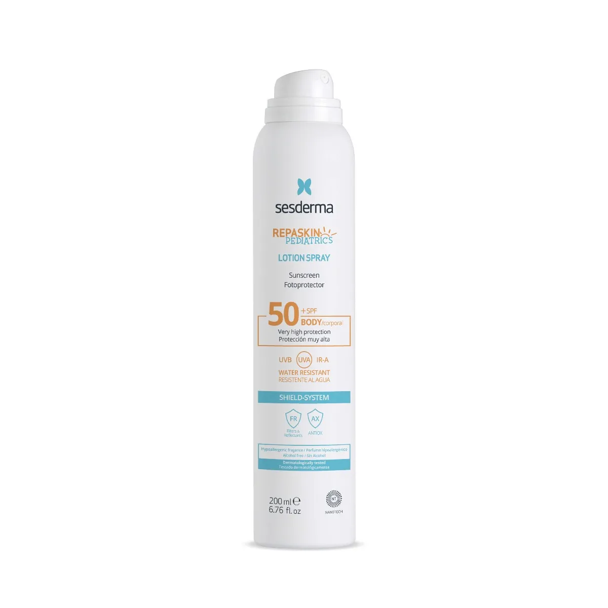 Sesderma Repaskin Pediatrics, spray dla dzieci SPF50+, 200 ml