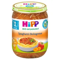 HiPP BIO od pokoleń obiadek spaghetti bolognese po 12. miesiącu, 220 g