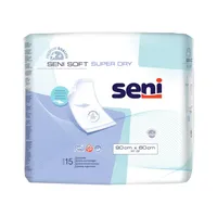 Seni Soft Super Dry, podkłady higieniczne, 60x90cm, 15 szt.