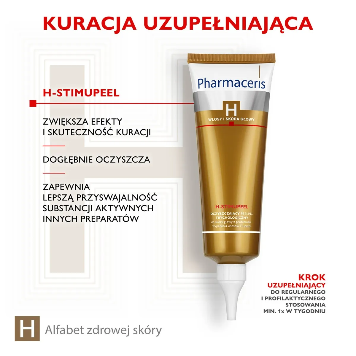 Pharmaceris H Stimupeel, oczyszczający peeling trychologiczny do skóry głowy, 125ml 
