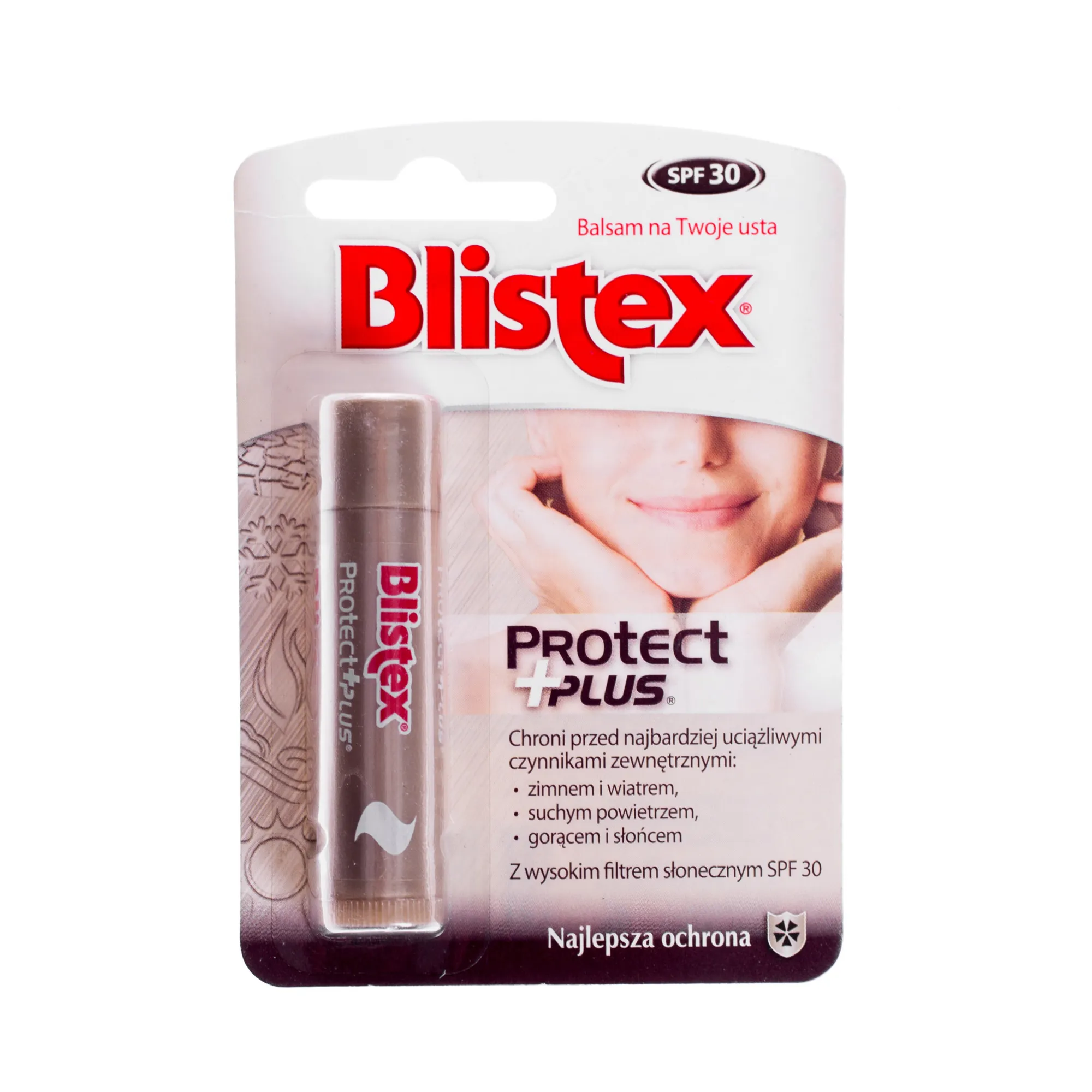 Blistex Protect + plus, balsam do ust z wysokim filtrem słonecznym SPF 30