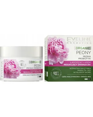 Eveline Cosmetics Peony Łagodzący krem redukujący zmarszczki, 50 ml