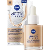 Nivea Cellular Hyaluron 3w1 serum-podkład do twarzy ciemny, 30 ml