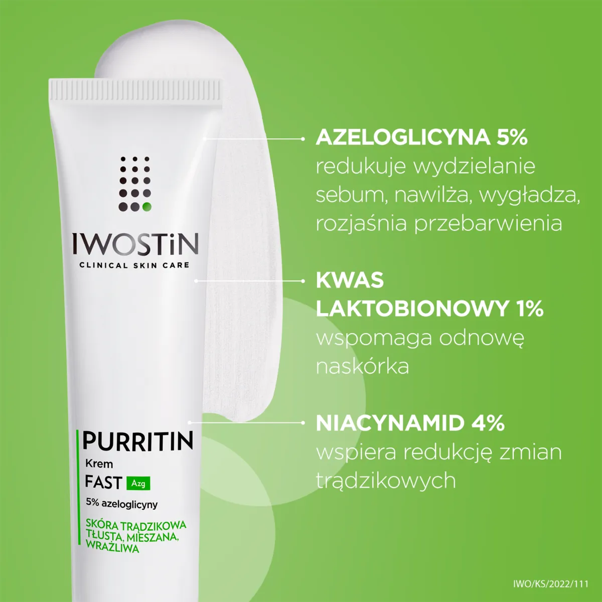 Iwostin Purritin, krem Fast AZG, 40 ml 