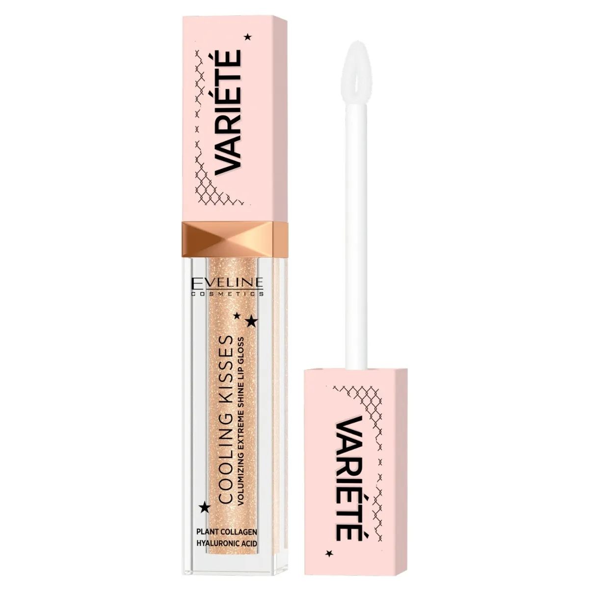 Eveline Cosmetics Variété Błyszczyk zwiększający objętość ust z efektem chłodzącym nr 01, 6,8 ml