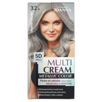 Joanna Multi Cream Metallic Color farba do włosów, srebrny blond 32.5, 1 szt.