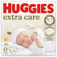 Huggies Extra Care pieluchy Newborn 0-4 kg, 25 szt.