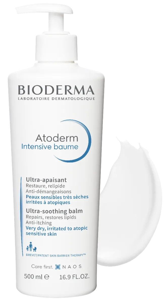 Bioderma Zestaw Atoderm Intensive baume, 500 ml + Huile de douche, 1 l 