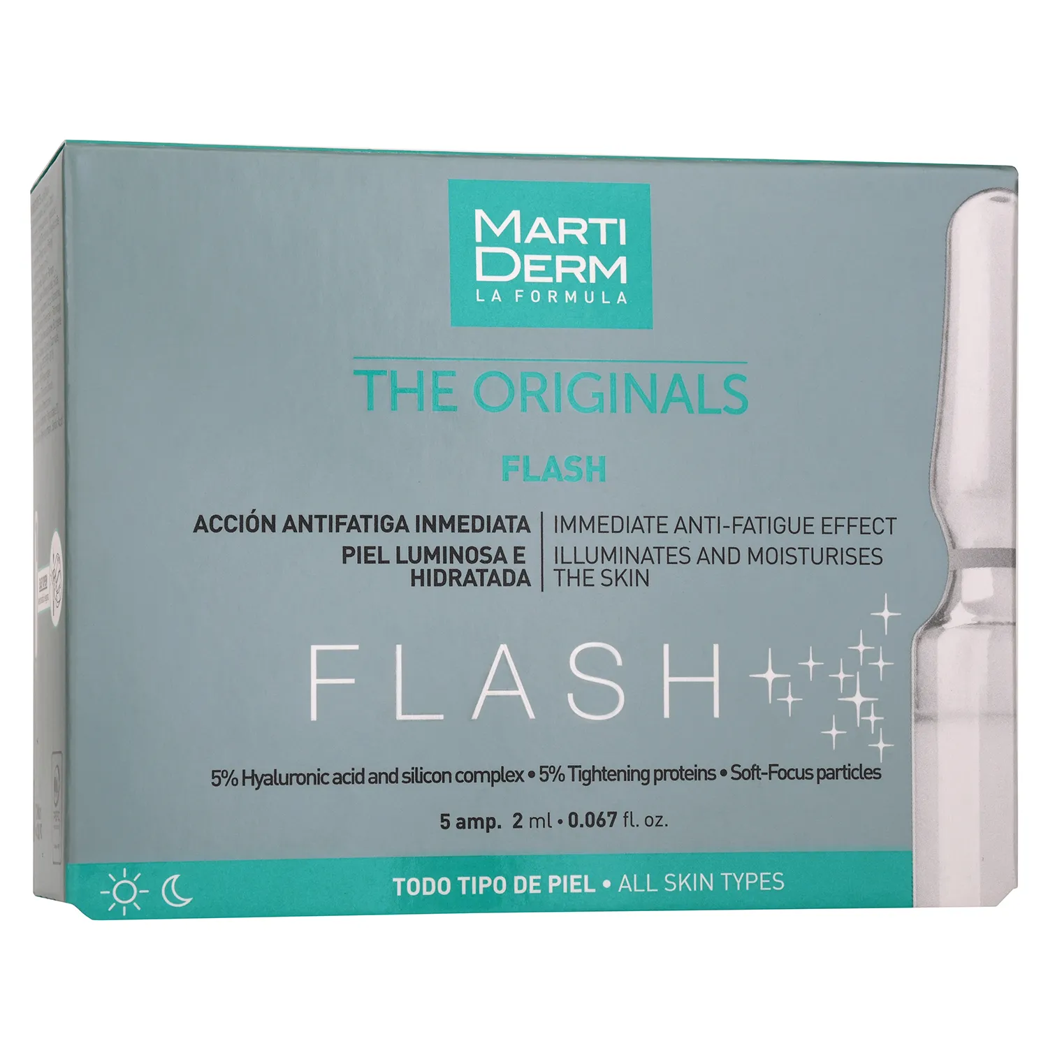 Martiderm The Originals Flash Serum, serum do twarzy w ampułce, 5 x 2 ml 