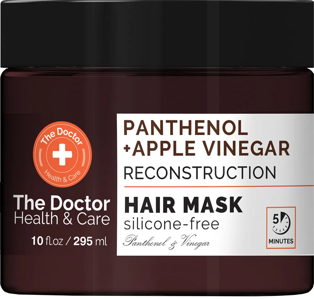 The Doctor Health & Care maska do włosów rekonstruująca Ocet Jabłkowy + Pantenol, 295 ml