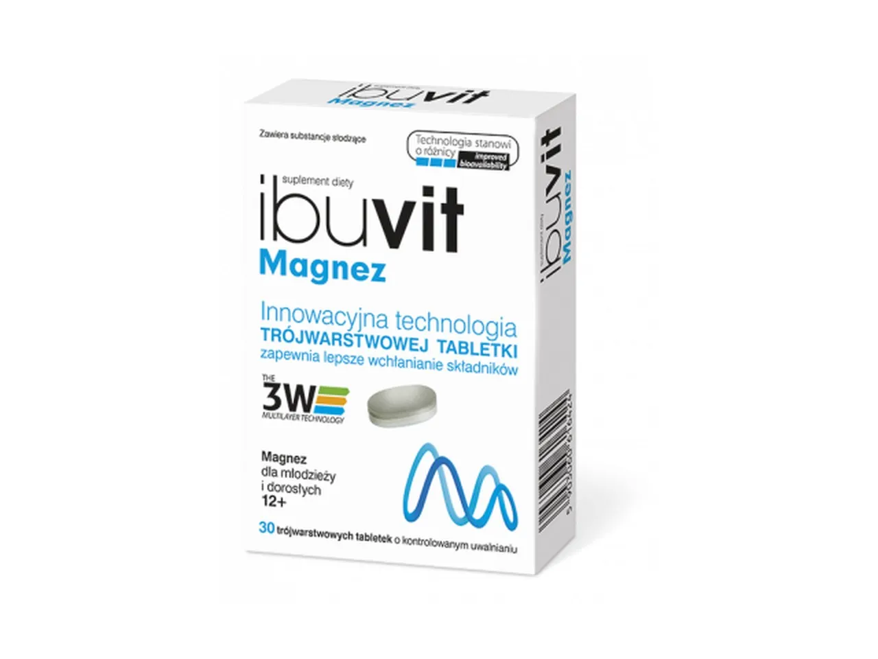 Ibuvit Magnez, suplement diety, 30 tabletek