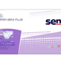 Seni Super Plus, pieluchomajtki zapinane na rzepy, extra large 130-170 cm, 30 sztuk