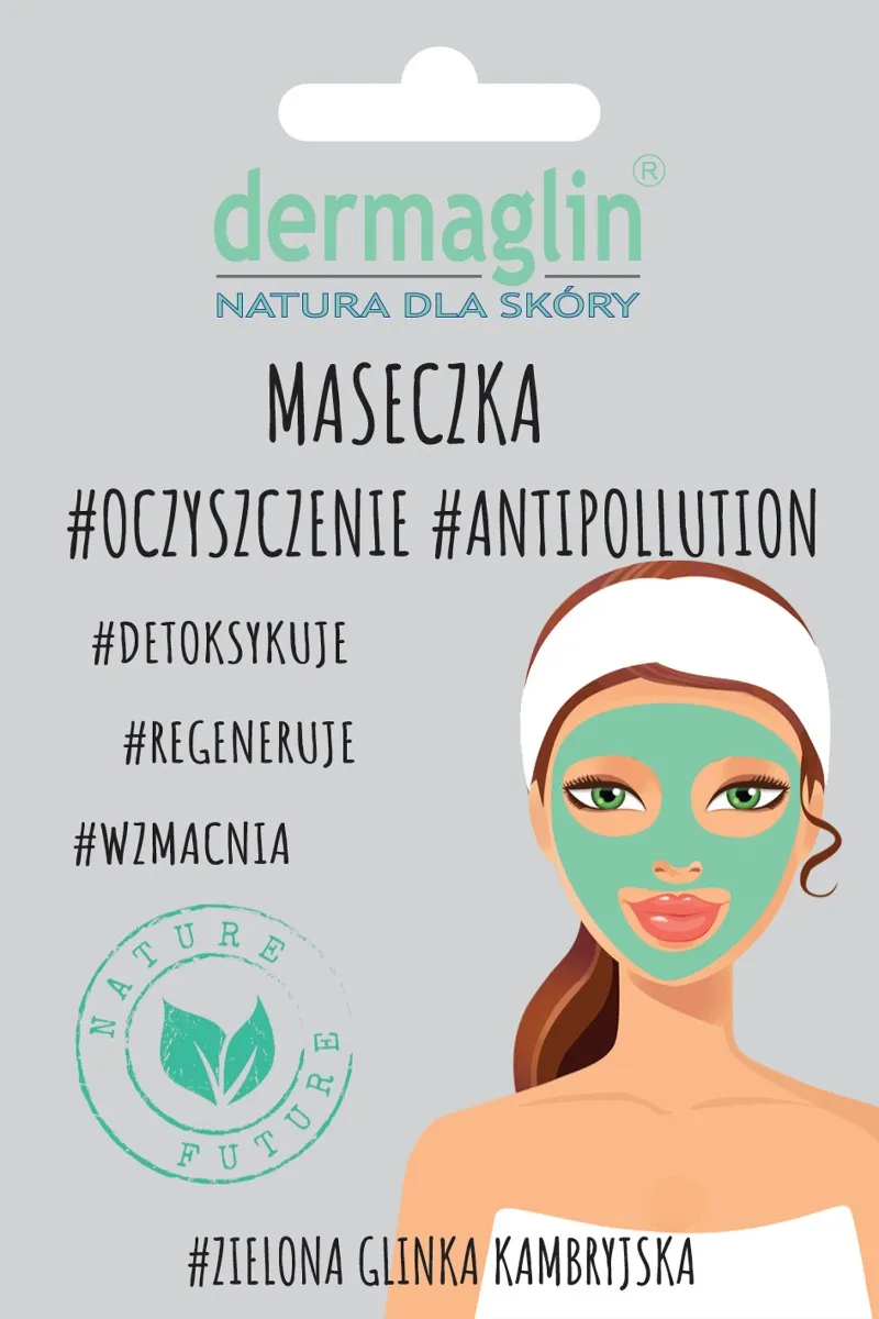 Dermaglin #Oczyszczenie #Antipollution oczyszczająca maseczka do twarzy, 20 g