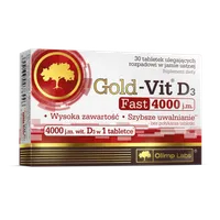 Olimp Gold-Vit D3 Fast 4000  j.m, suplement diety, 30 tabletek ulegających rozpadowi w jamie ustnej