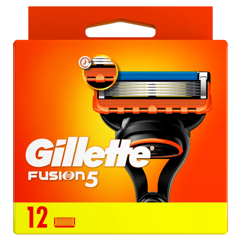 Gillette Fusion5 Ostrza wymienne do maszynki do golenia dla mężczyzn, 12 szt.
