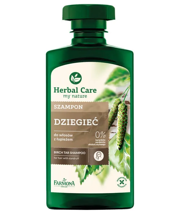 Herbal Care szampon do włosów z łupieżem Dziegieć, 330 ml 