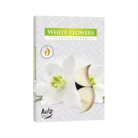 Aura White Flowers Podgrzewacze zapachowe Białe kwiaty, 6 szt.