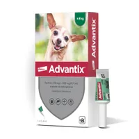 Advantix Spot-on Na Kleszcze i Pchły, (40 mg + 200 mg)/0,4 ml, roztwór do nakrapiania dla psów ≤ 4 kg, 1 x 0,4 ml